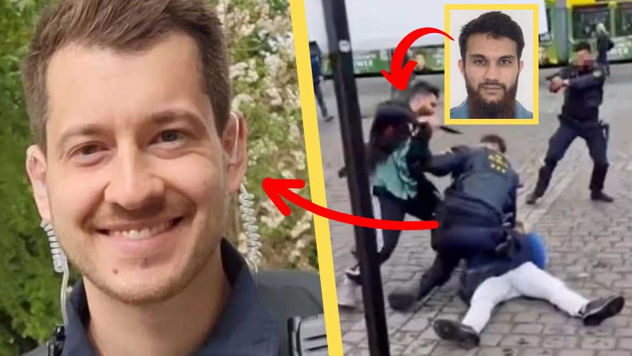 Afghan som knivhögg polis till döds var illegal invandrare