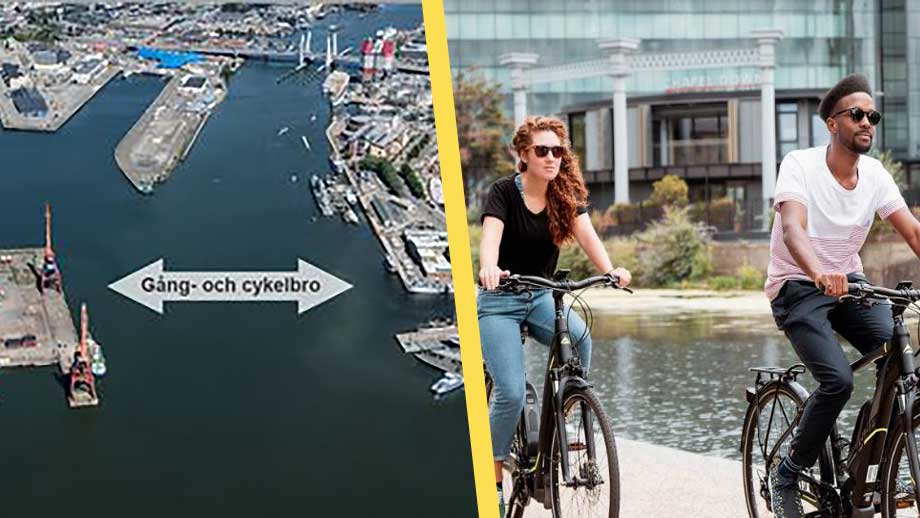 Cyklister vill inte beblanda sig med bilister – får egen bro för en miljard