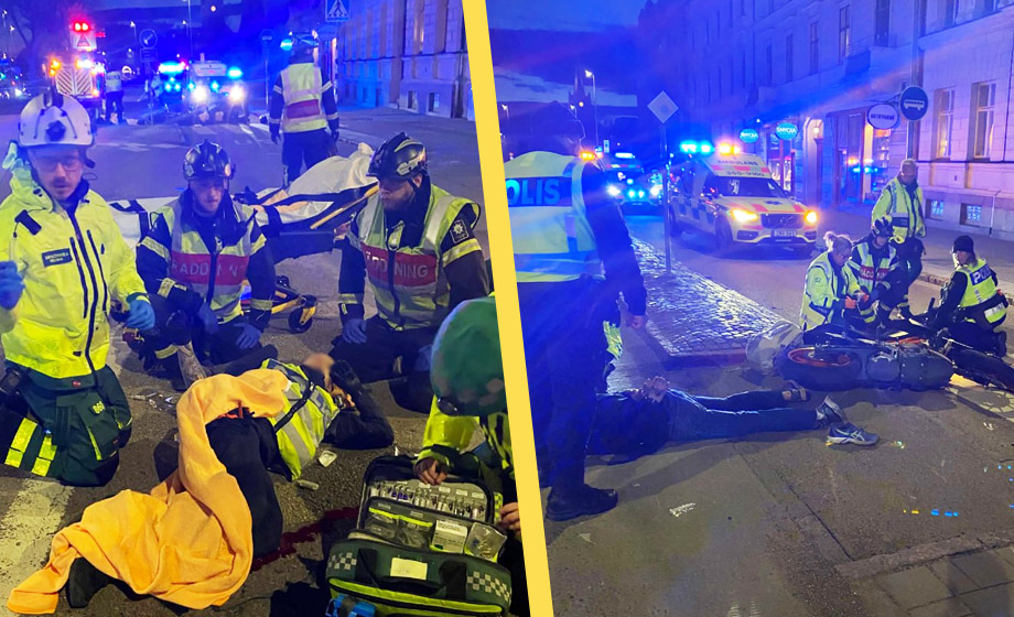 Motorcyklist körde på polis – åtalas för mordförsök