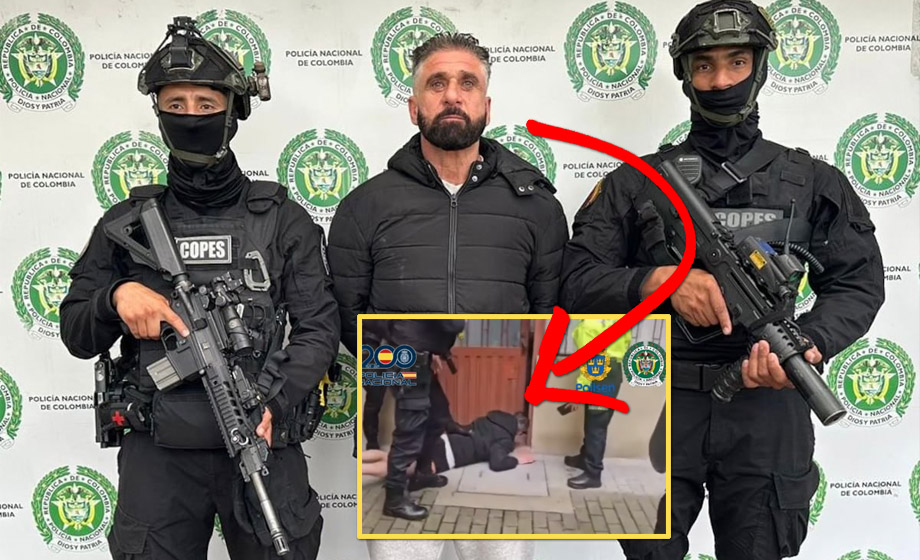 VIDEO: Här grips ”svenske” maffiabossen i Colombia