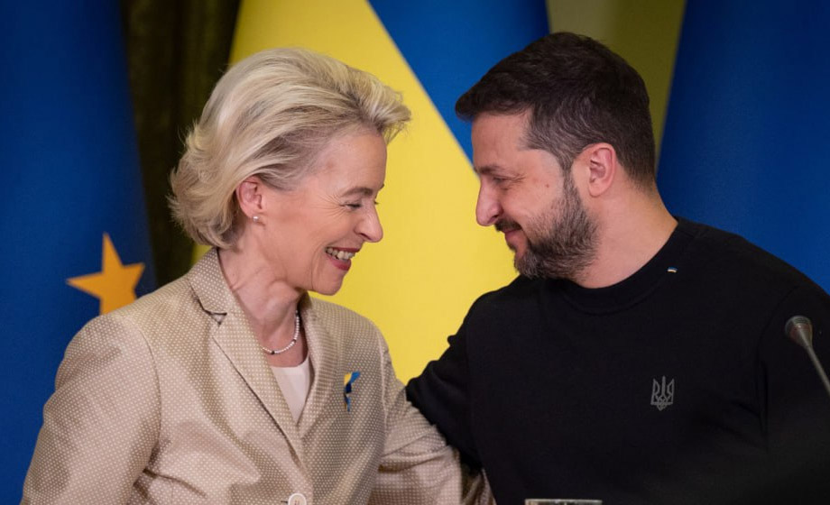 EU växlar upp stödet till Ukraina – 1 180 miljarder kronor skänks