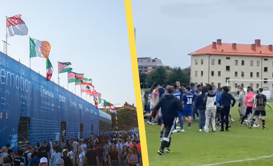 VIDEO: Se slagsmålet på Gothia cup – två lag utesluts