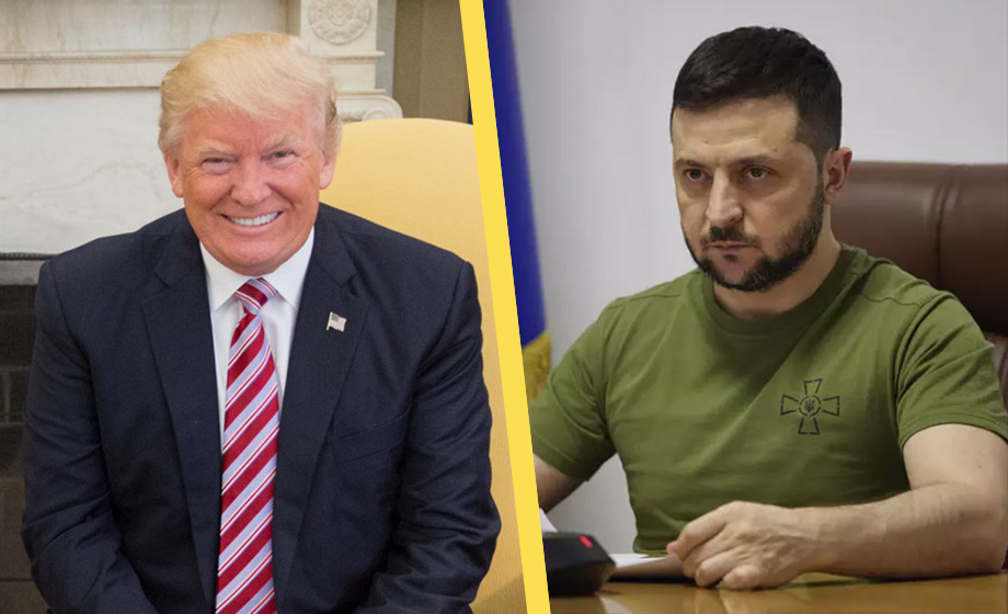 Trump kritiserar Zelenskyj: Starta inte ett krig mot någon som är 20 gånger större