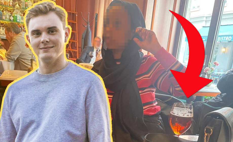 Publicerade bild på öldrickande muslim – anhölls av åklagare