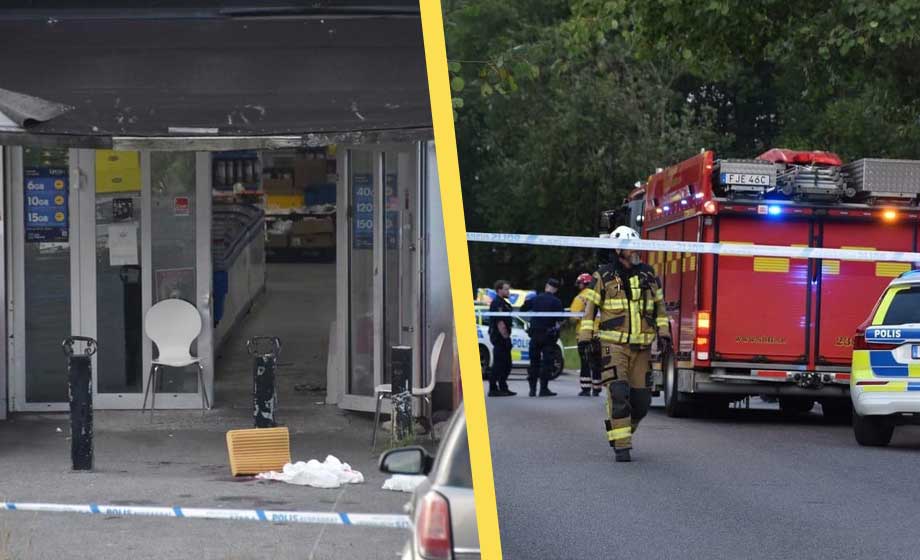 Handgranat kastades in i butik – kvinna allvarligt skadad