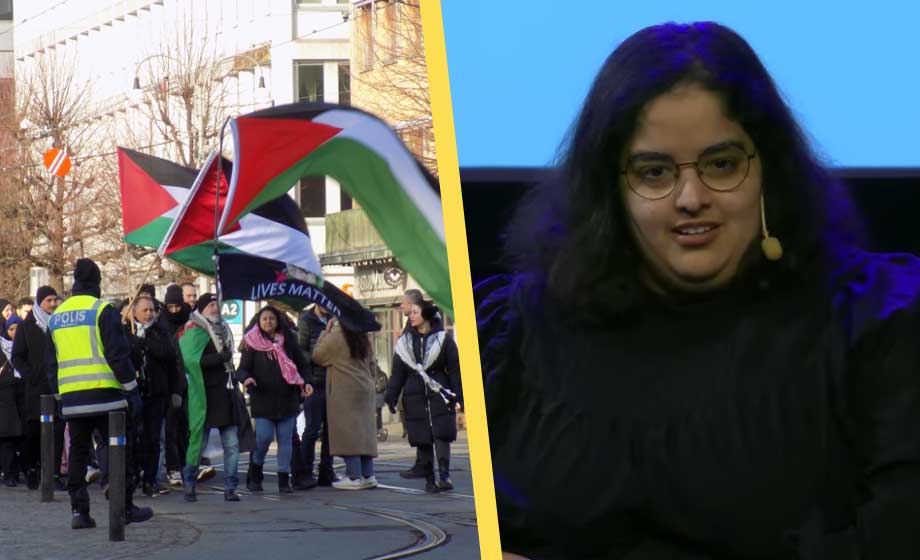 Granskade palestinarörelsens olika budskap – fick påhälsning i hemmet