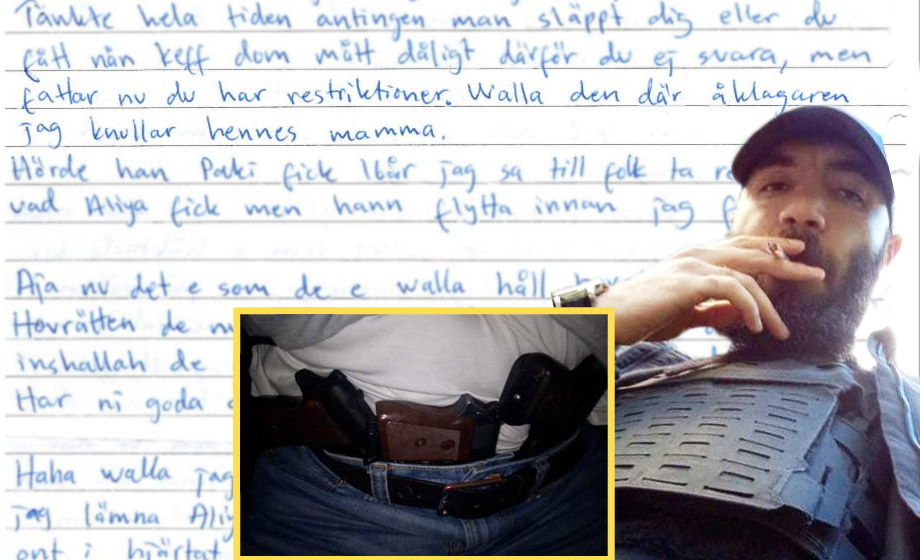 Kriminell skrev ”jag knullar hennes mamma” om åklagare – frias