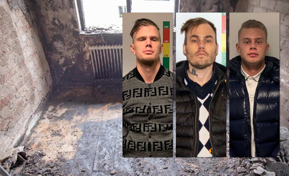Livstid för trio som brände upp man levande