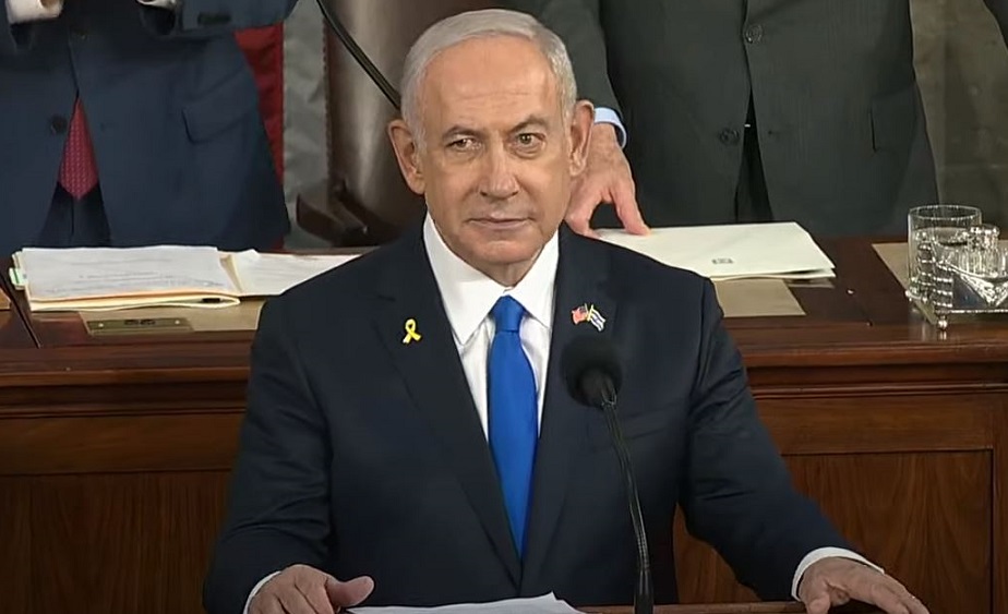 Netanyahu talade i USA:s kongress – kritiserade demonstranter: ”Irans nyttiga idioter”