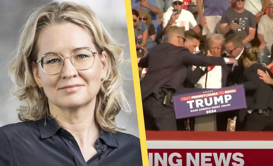 Ledarskribent: Kände ”hopp och eufori” när Trump blev skjuten