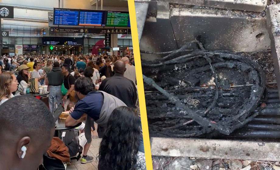 Massiv sabotageattack mot franska järnvägar