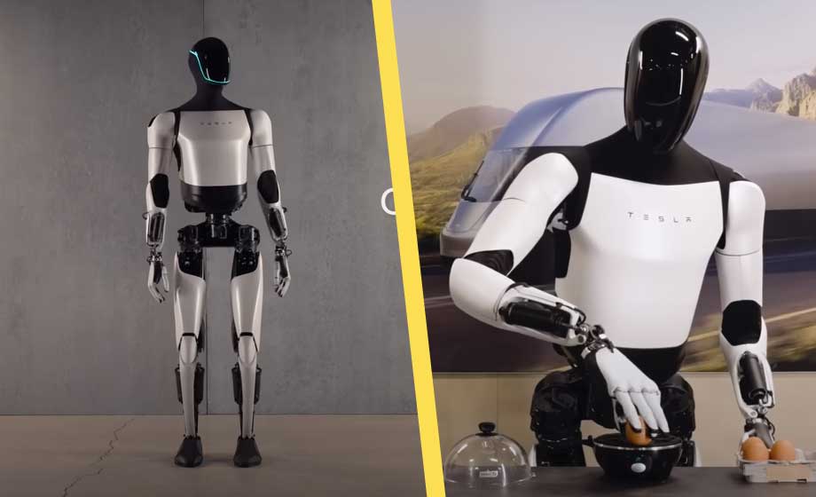Elon Musks humanoidrobot redo för arbete hos Tesla