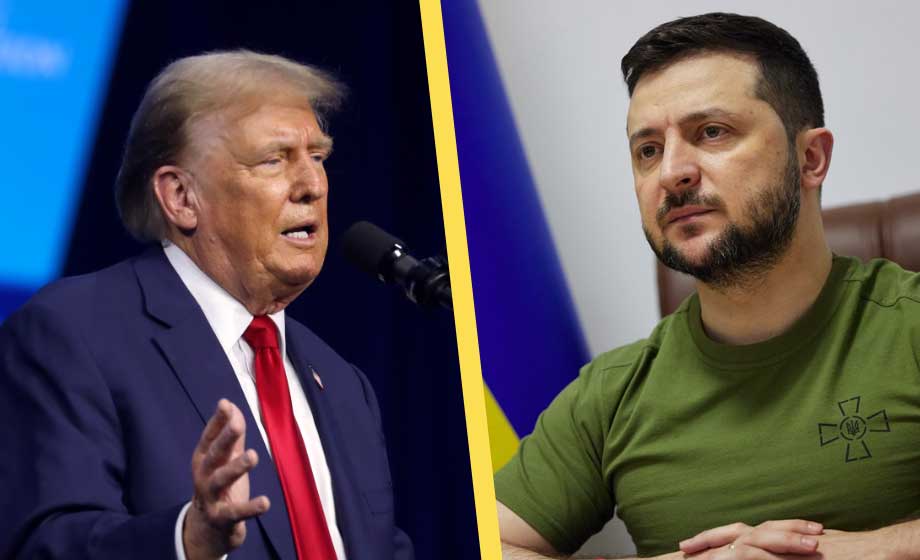 Zelenskyj i samtal med Trump – siktar på fred till nästa år