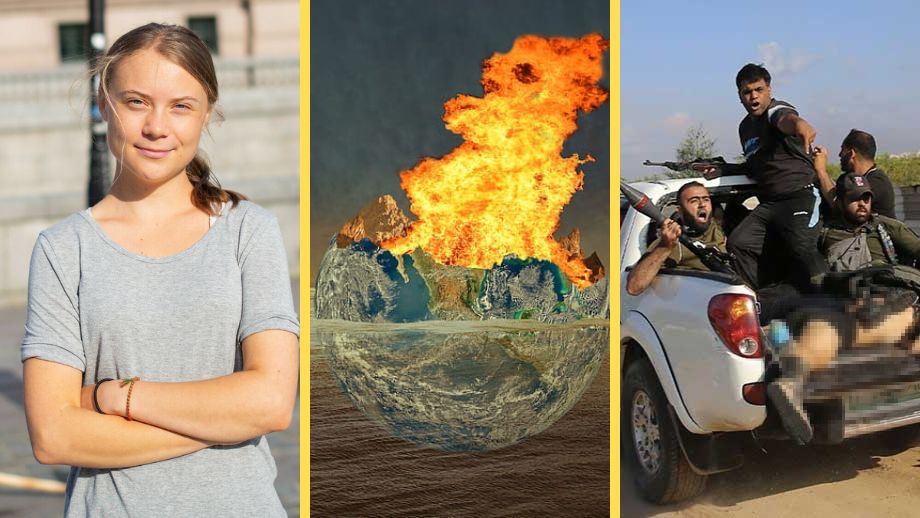 VIDEO: Här konfronteras Greta om klimatet och Gaza-kriget