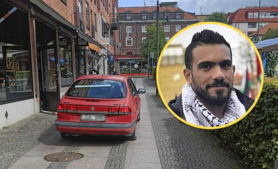 Körde på Palestinaaktivister i Borås: ”Han backade på mig”