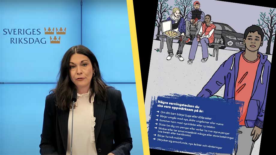 S lösning på gängkriminalitet: Dela ut broschyr till alla skolbarn