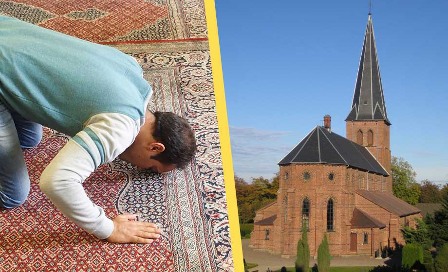 Muslimska gravar vid kyrka väcker starka känslor