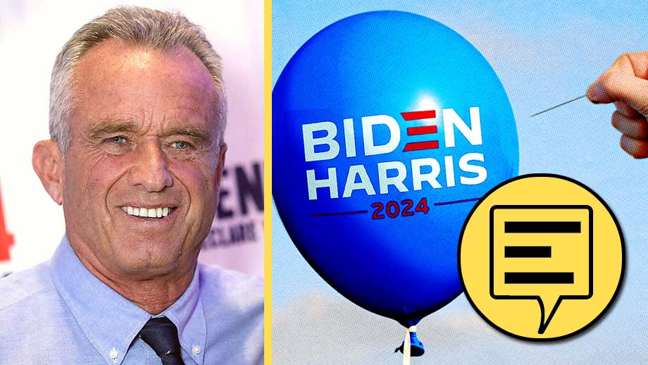 Ballongerna från Demokraternas partikonvent sprack när RFK bytte sida