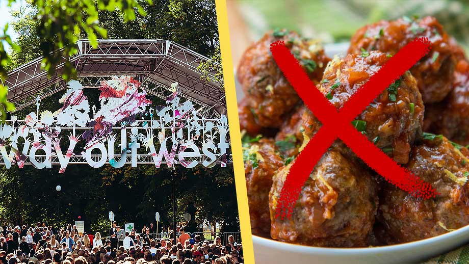 Förbjudet att ta med kött till klimatradikal musikfestival