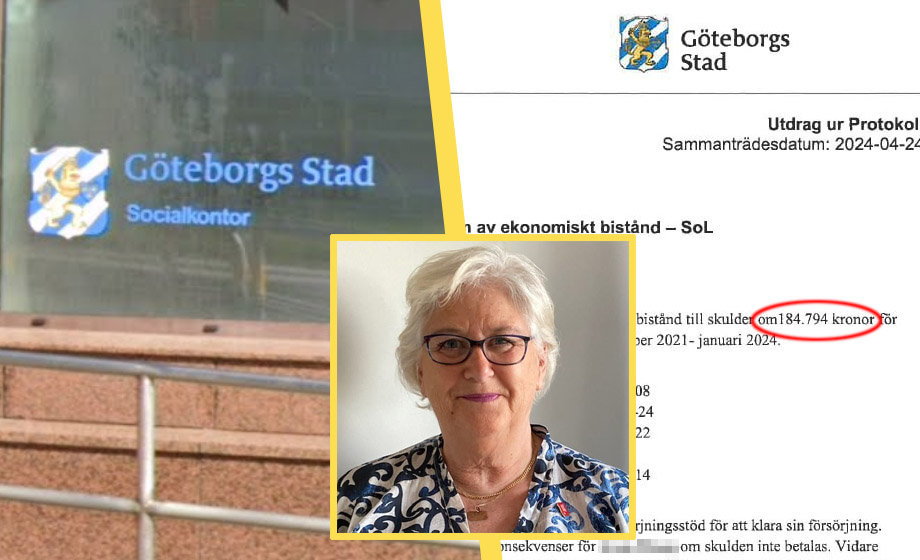 Socialbidragstagare fick skuld på 185 000 betald av kommunen