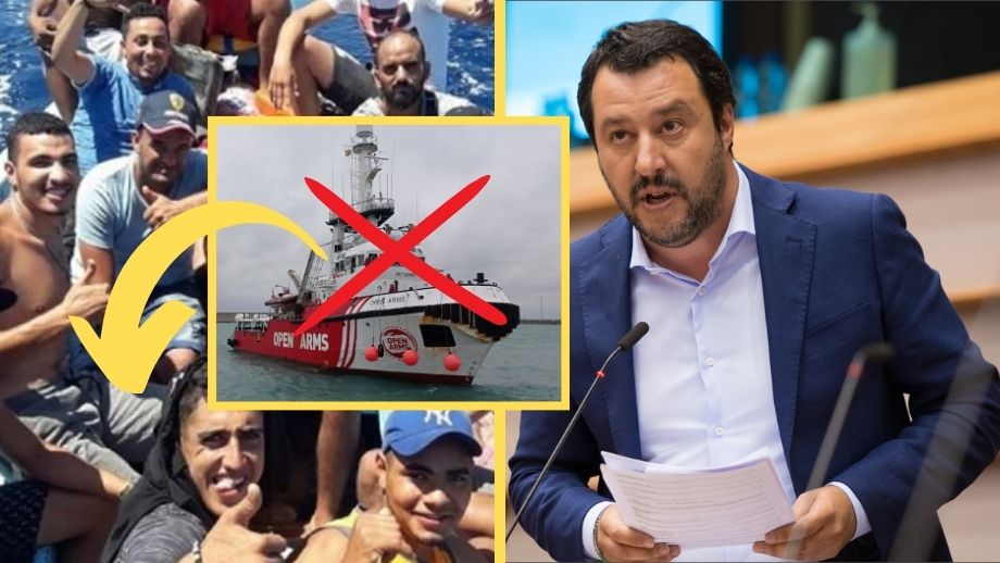 Salvini försökte stoppa massinvandringen – riskerar nu 6 års fängelse
