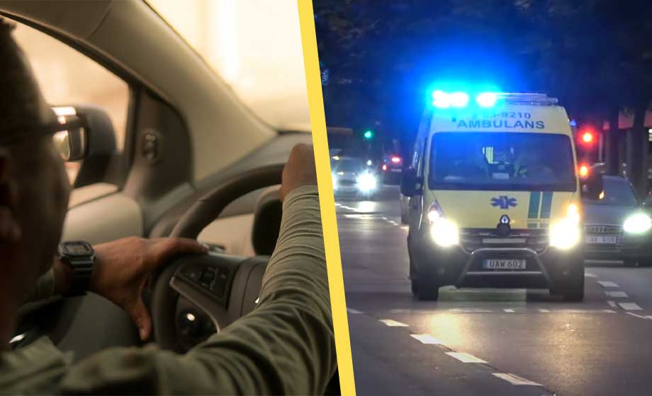 Taxichaufför hindrade ambulans på utryckning: ”Skrattade”