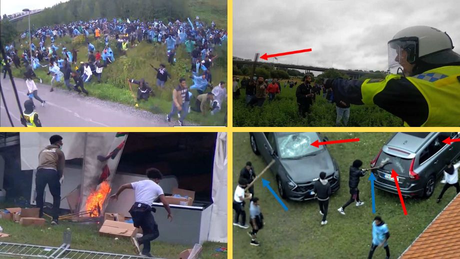 POLISENS BILDER: Här bränner eritreanerna upp Järvafältet