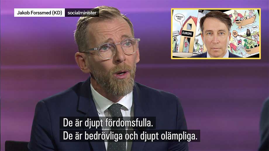 KD-ministern: Fördomsfullt, bedrövligt och olämpligt att skämta om islam