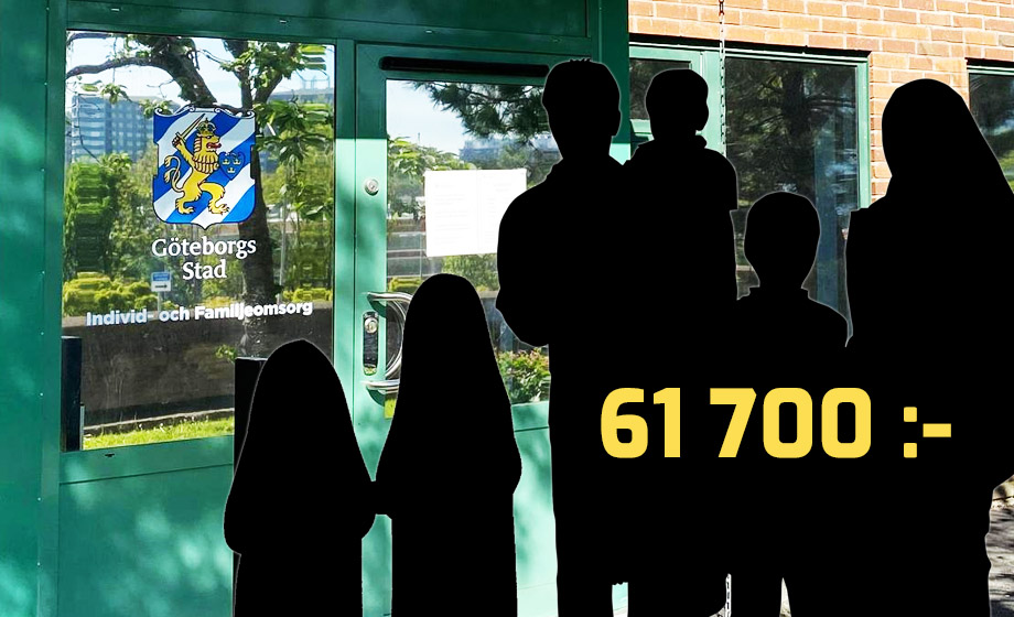 Familj i Göteborg fick 61 700 i socialbidrag på en enda månad
