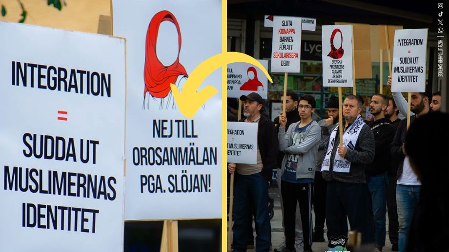 Protest mot integration: ”Sverige behöver muslimer mer än vad muslimer behöver Sverige”
