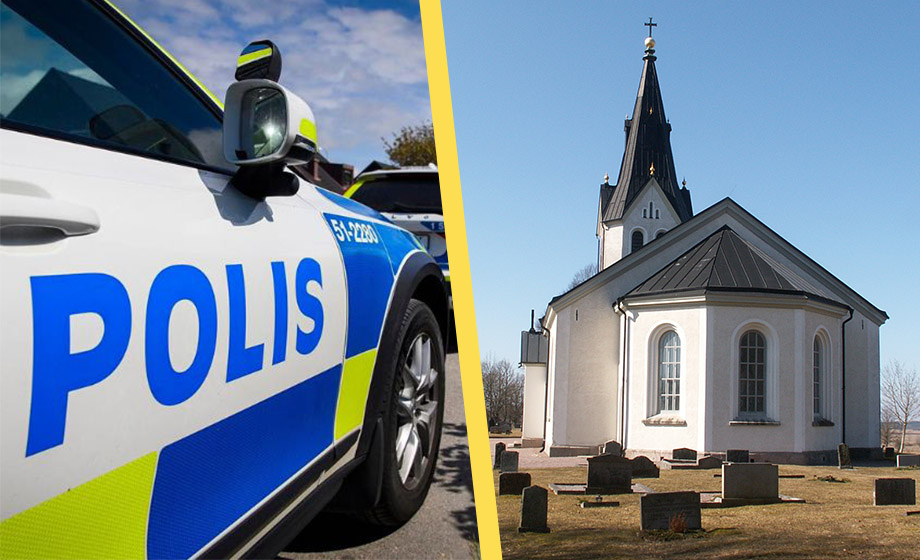 Inbrott och skadegörelse i kyrka från 1800-talet