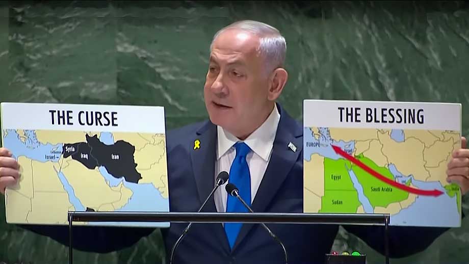 Netanyahu i FN: Välj mellan välsignelse eller förbannelse för Mellanöstern