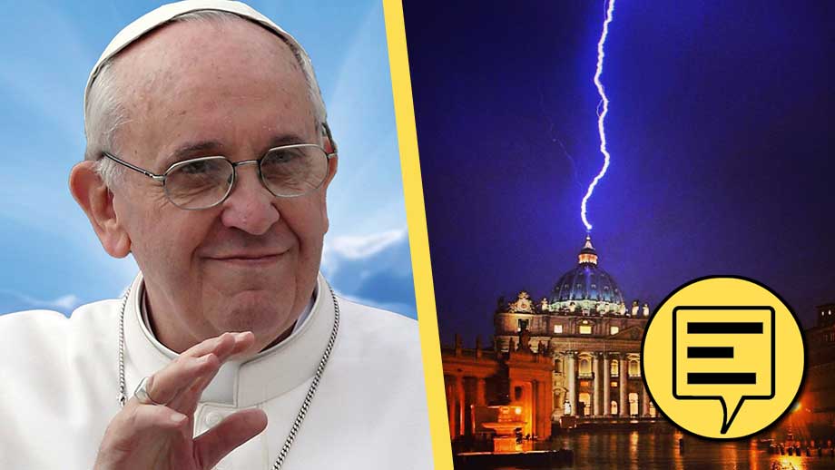 Påven har blivit varnad