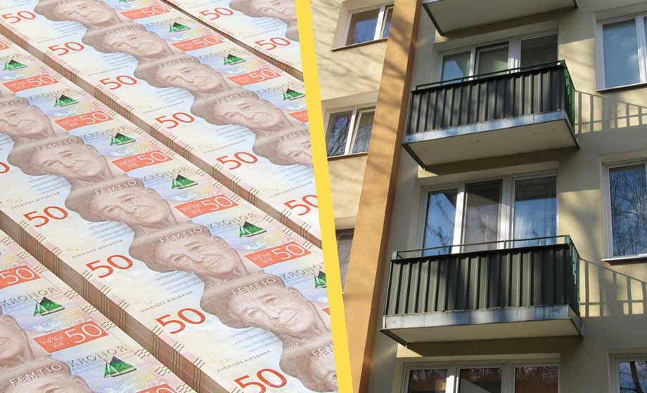 Svenska folkets boendekostnader högst i Europa