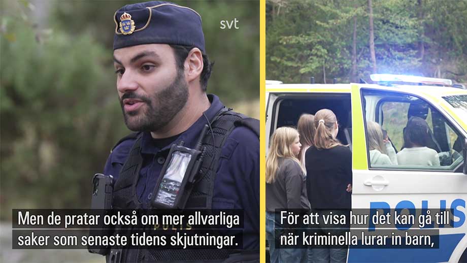 Polisens rollspel förbereder 12-åringar på möten med gängkriminella