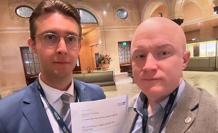 SD: Vi vill ändra lagen om hets mot folkgrupp