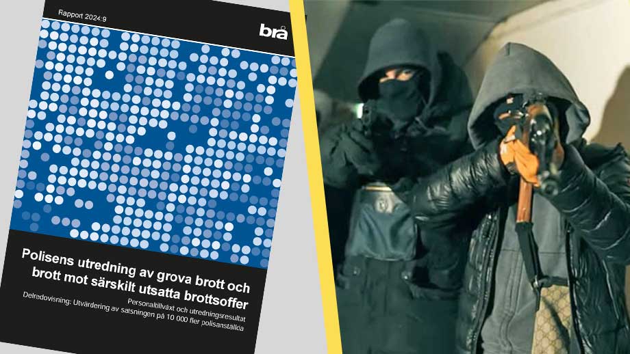 Brå kritiska: Få grova brott klaras upp trots 10 000 fler poliser