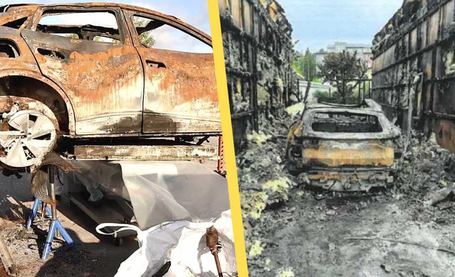 Försäkringsbolag i bråk om miljontals kronor efter elbilsbrand
