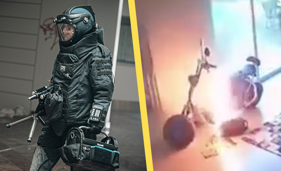 Nationella bombskyddet larmades om explosion – var en elcykel