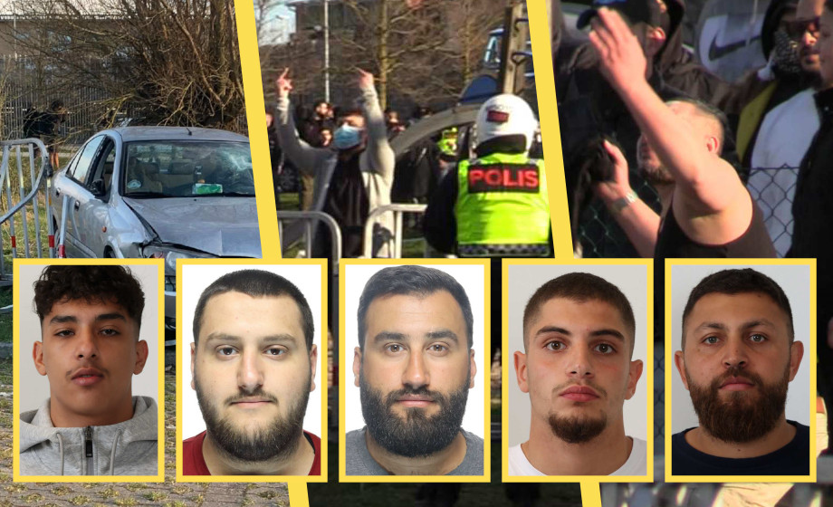 Fem döms för arabiskt kaos vid Paludan-demonstration