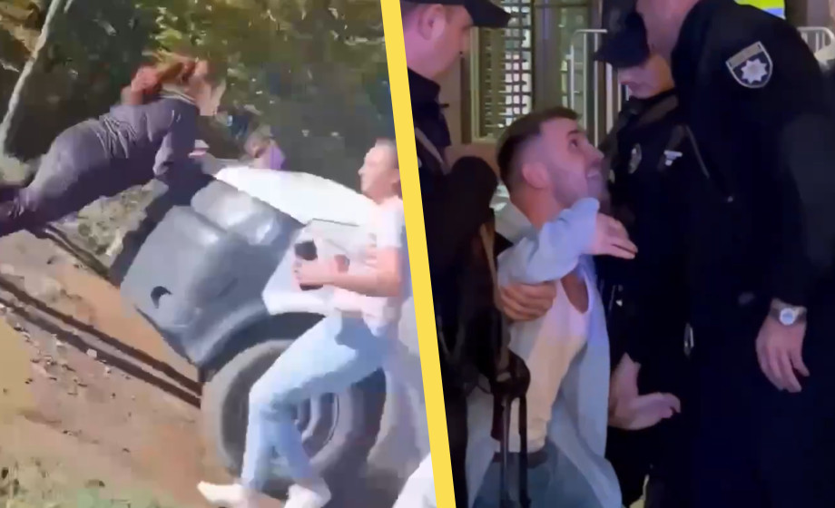 Här släpas ukrainska männen iväg från konsert till fronten