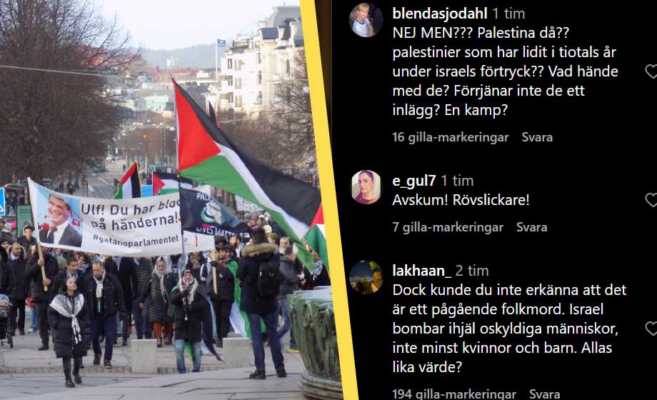 S-väljare rasar när Hamas massaker uppmärksammas