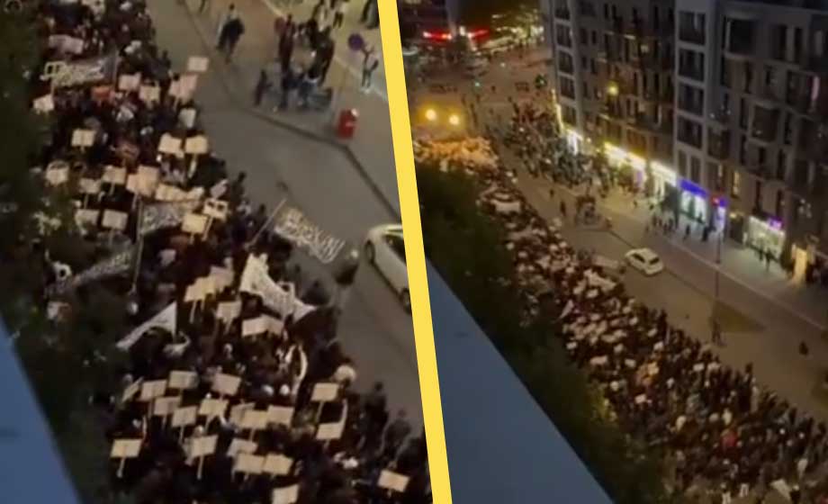 Islamister i stor demonstration – kräver europeiskt kalifat