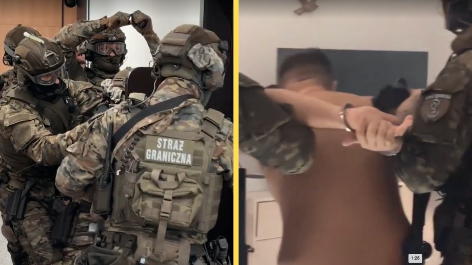 VIDEO: Polsk gränspolis stormar in och griper ”svensk gängkriminell”