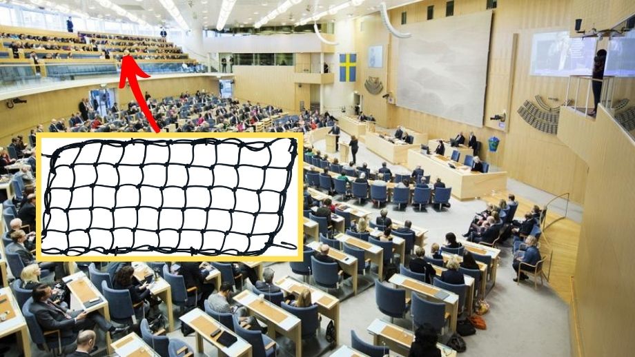 Efter tomatattacken – riksdagen får säkerhetsnät