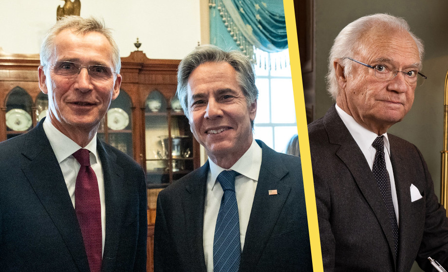 Stoltenberg och Blinken får medalj av kungen