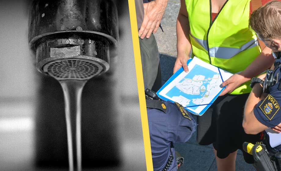 Misstänkt sabotage mot vattentorn – VMA till boende