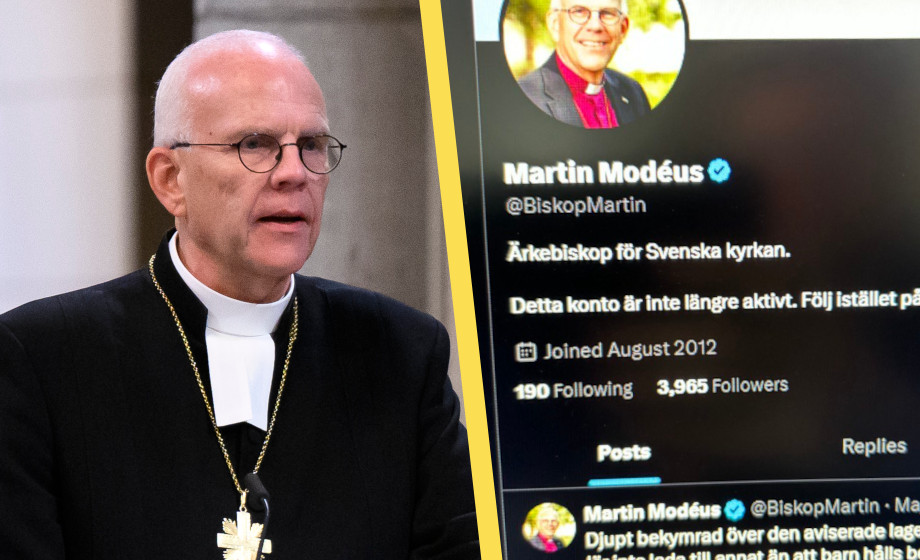 Ärkebiskopen lämnar X – ”Radikaliserat och radikaliserande”