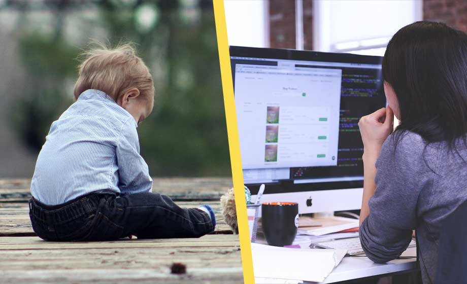 Könsgapet på svensk arbetsmarknad obefintligt innan föräldraskap