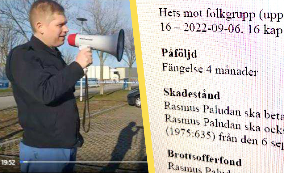 Fängelse för Paludan – domstolen: Han har ”smutskastat islam”